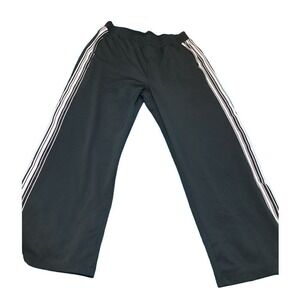 TAIL XL‎ Womens Black Athletic Track Pants Side Stripe Zipper Pockets